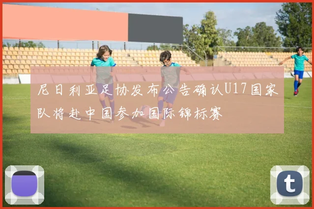 尼日利亚足协发布公告确认U17国家队将赴中国参加国际锦标赛